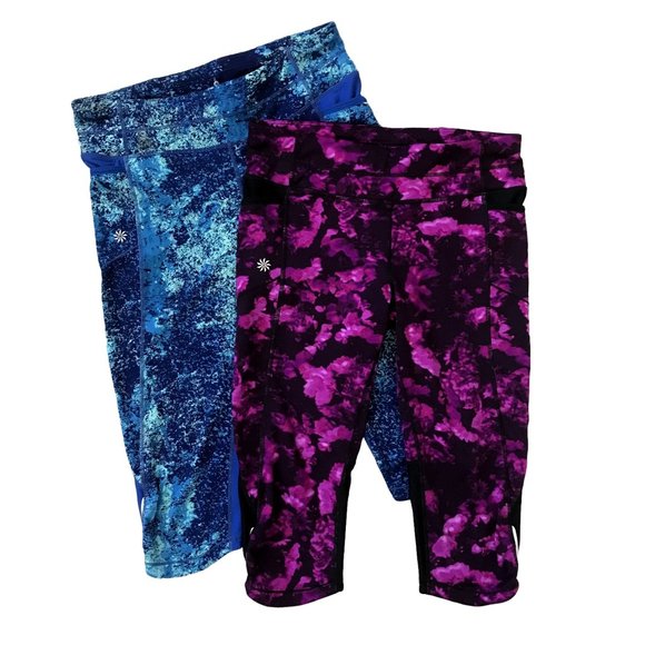Athleta Pants - SOLD Athleta Capri Leggings Bundle x 2 Size Medium With Phone Pockets